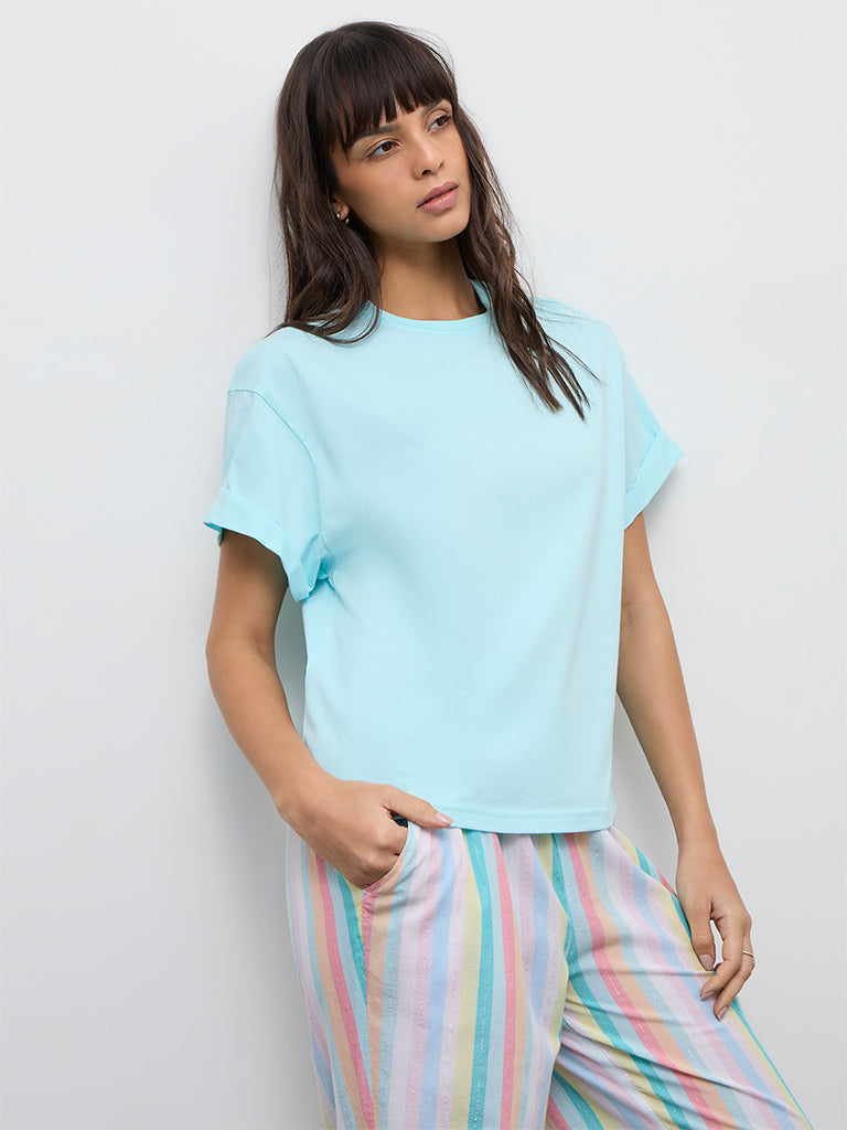 Wunderlove Aqua Cotton T-Shirt