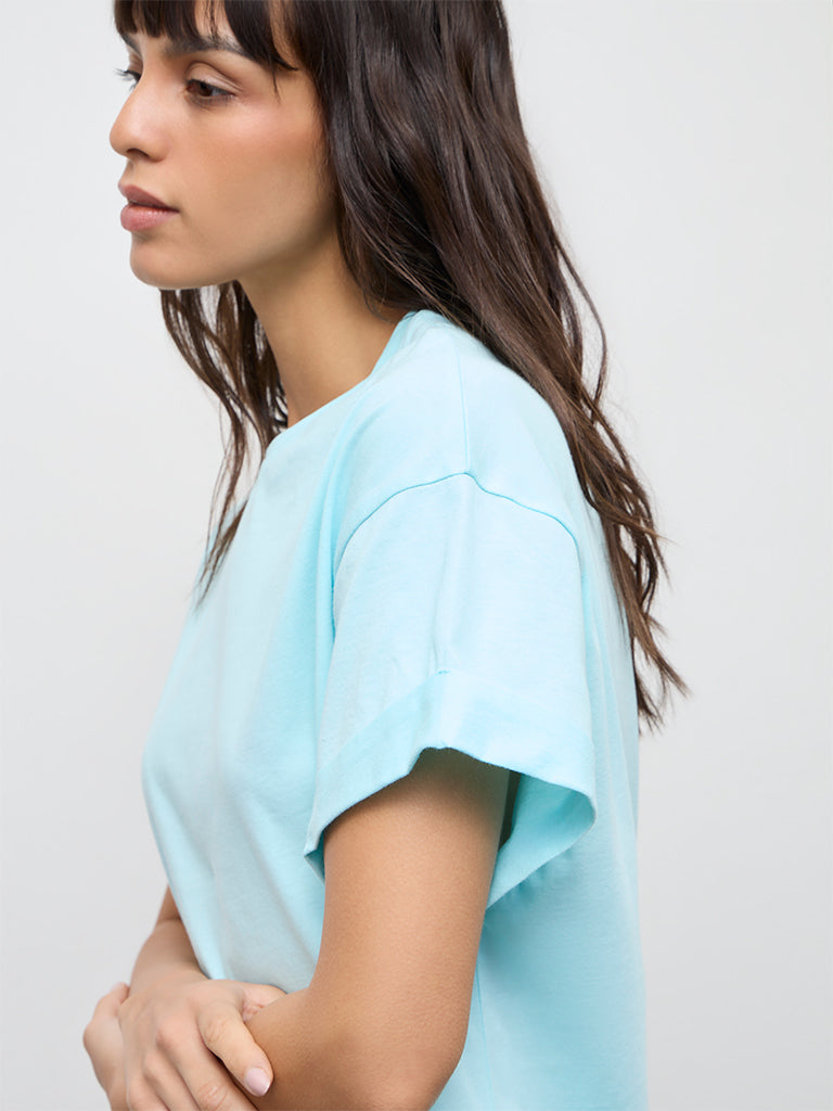 Wunderlove Aqua Cotton T-Shirt