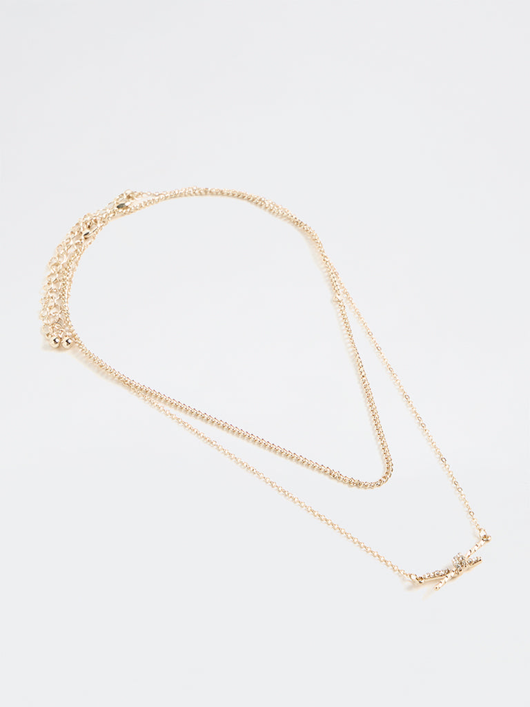 Westside Accessories Gold Knot Necklaces - Pack of 2