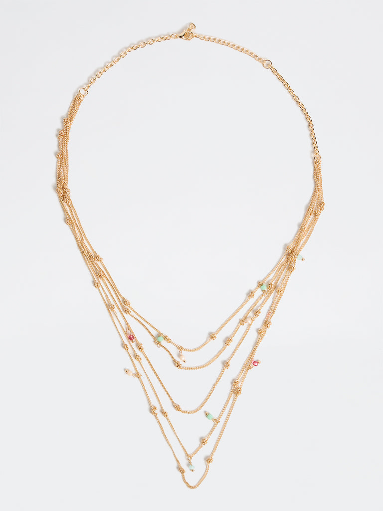 Westside Accessories Gold Multi-Layer Necklace