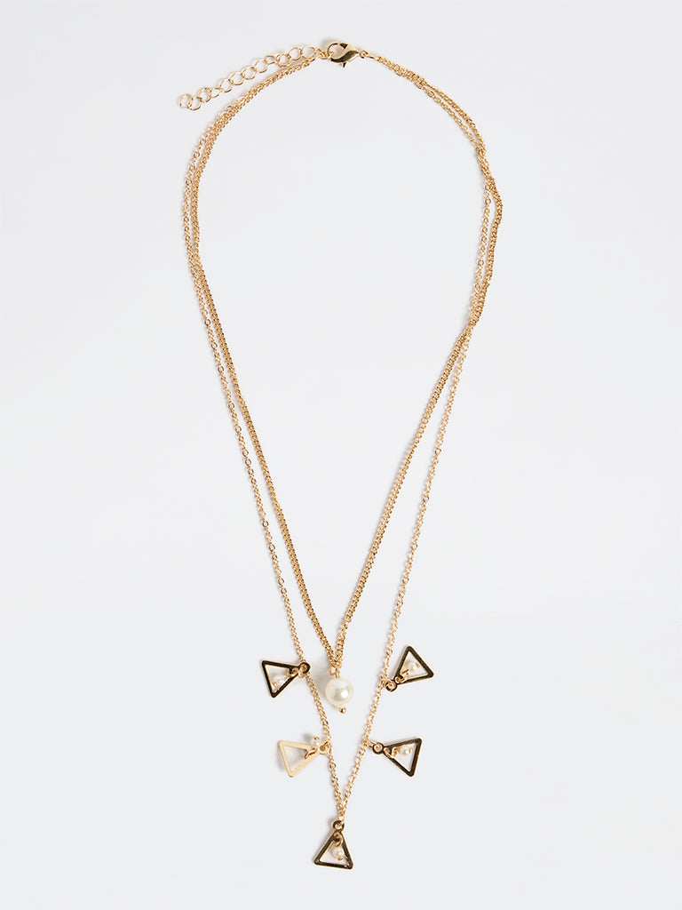 Westside Accessories Gold Multi Charm Layered Necklace