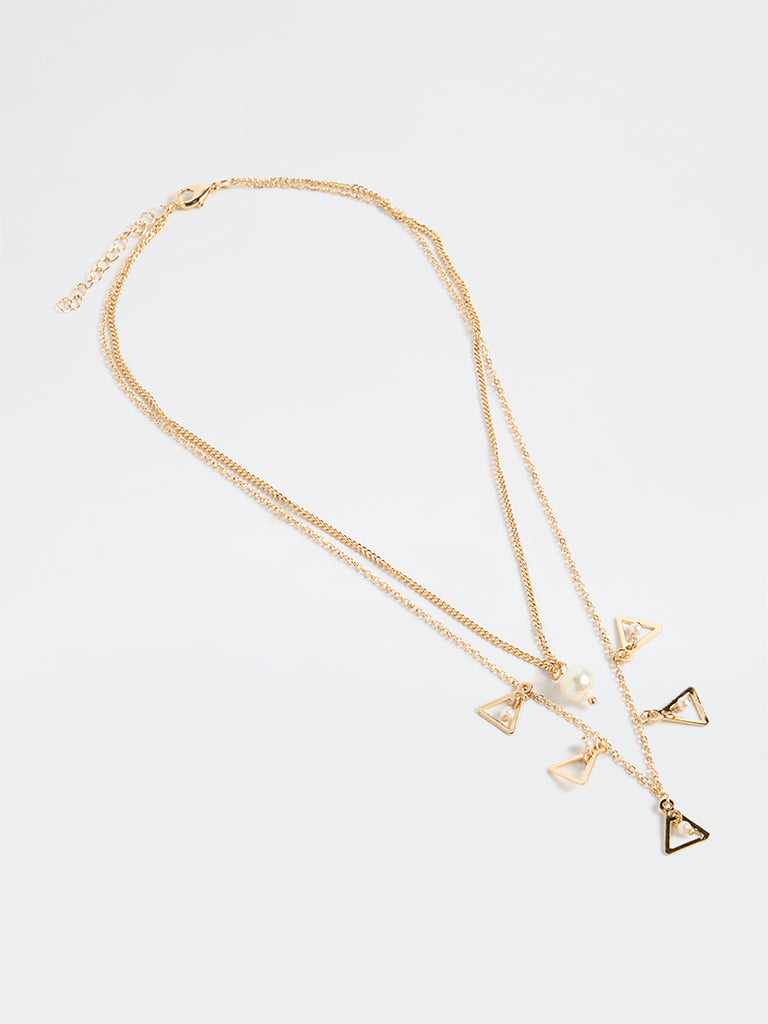 Westside Accessories Gold Multi Charm Layered Necklace