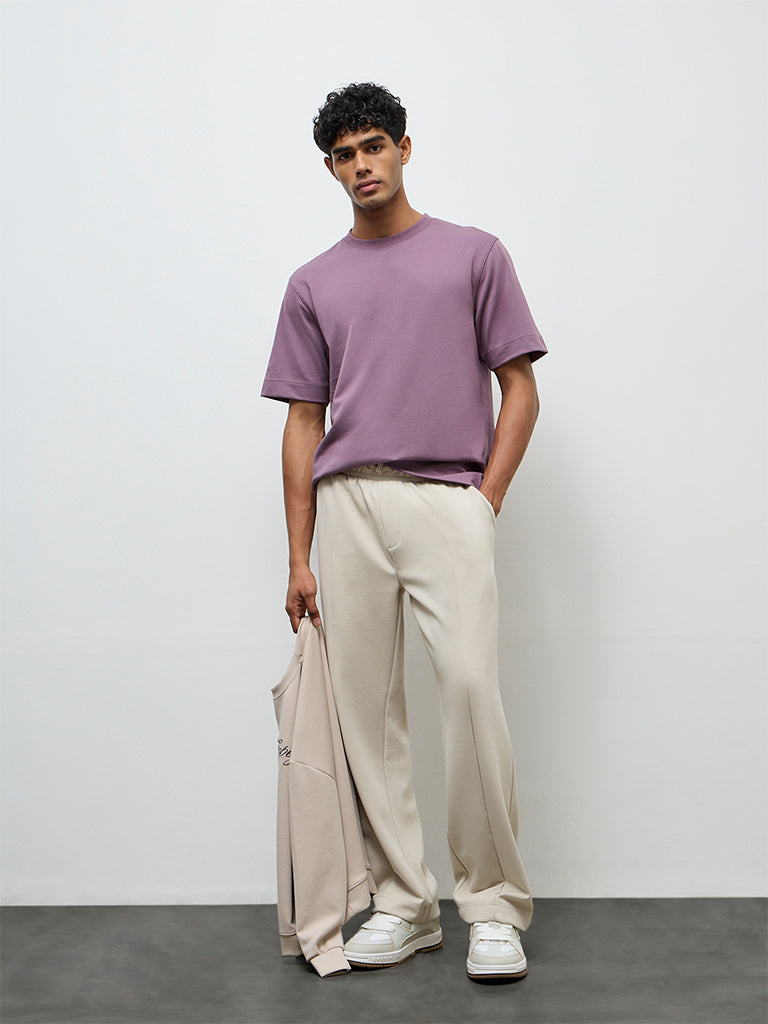 Nuoflexx Purple Relaxed-Fit T-Shirt