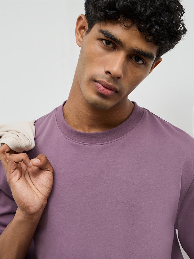 Nuoflexx Purple Relaxed-Fit T-Shirt