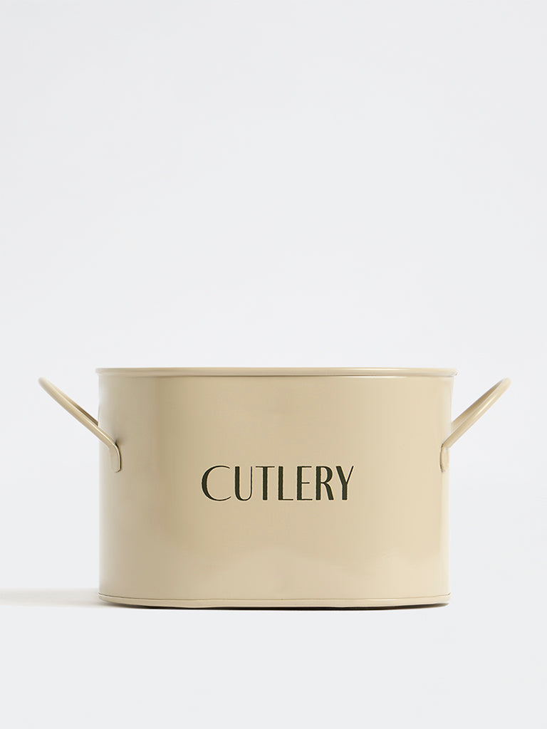 Westside Home Beige Cutlery Caddy