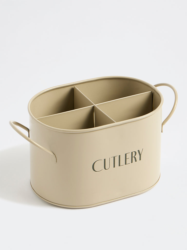 Westside Home Beige Cutlery Caddy