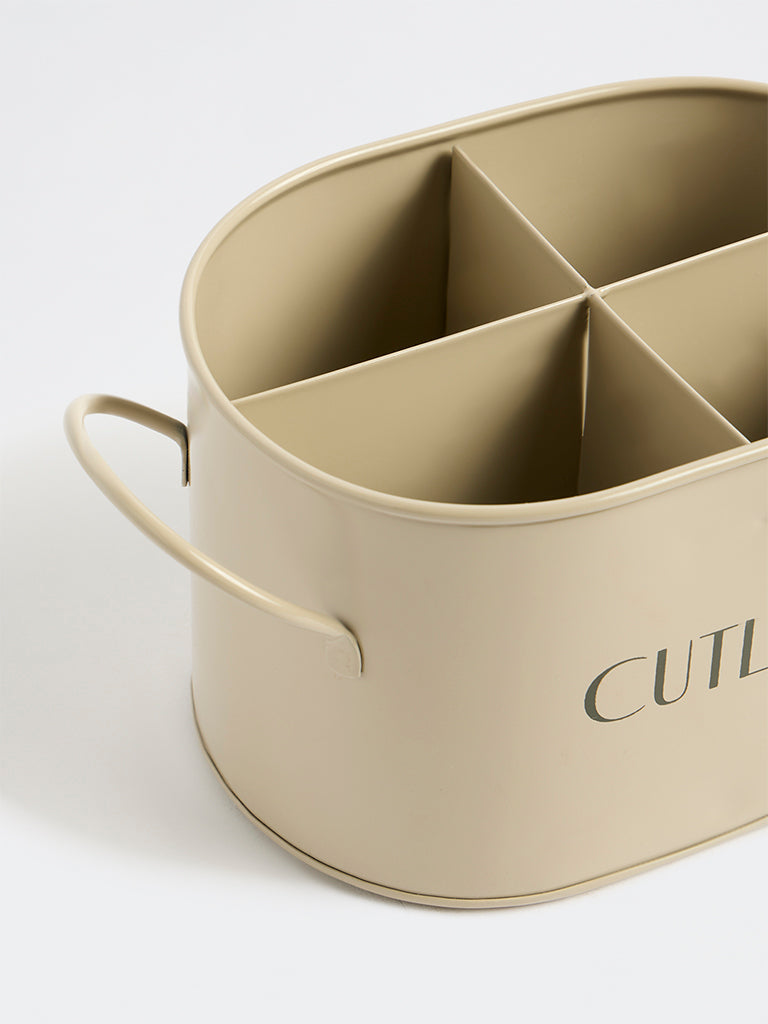 Westside Home Beige Cutlery Caddy