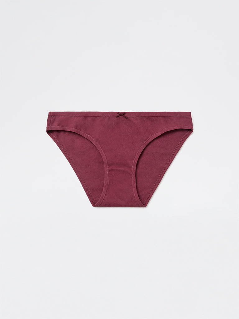 Wunderlove 3-Pack Cotton-Blend Bikini Briefs