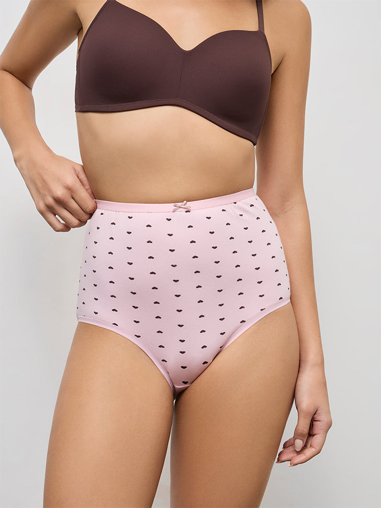 Wunderlove 3-Pack Printed Cotton-Blend Full Briefs