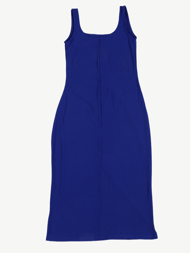 Buy Wardrobe Blue Ruched Detail Midi Bodycon Dress from Westside