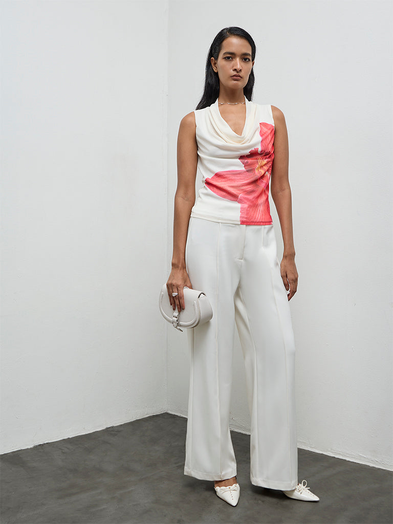 Wardrobe Coral Floral Printed Top