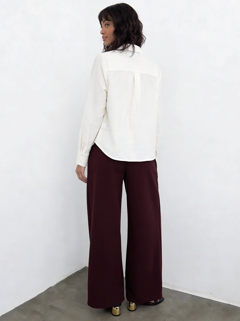 Wardrobe Brown Solid Regular-Fit Trousers