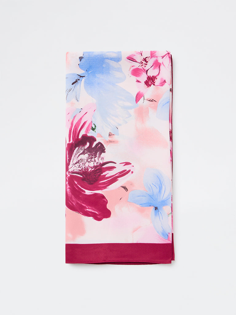 Westside Accessories Multicolour Floral Print Scarf