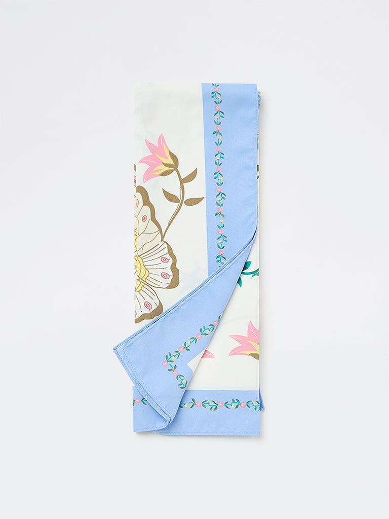Westside Accessories Multicolour Sun and Floral Printed Scarf