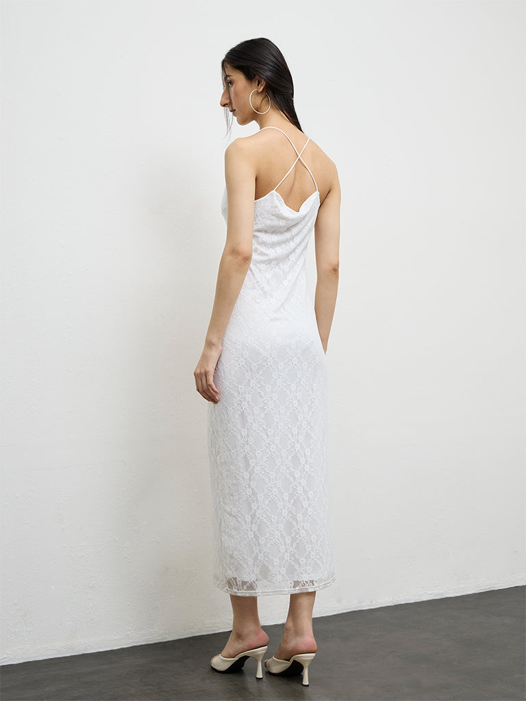 knee length dresses for ladies Straight Lace Temple Dress main image 1