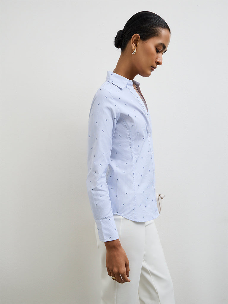 Wardrobe Blue Striped Shirt