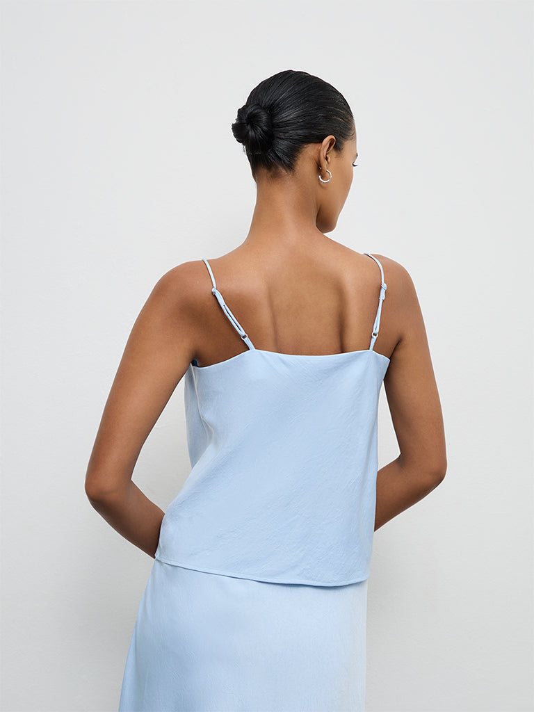 afi dress blues Buy Wardrobe Light Blue Cowl-Neck Top from Westside