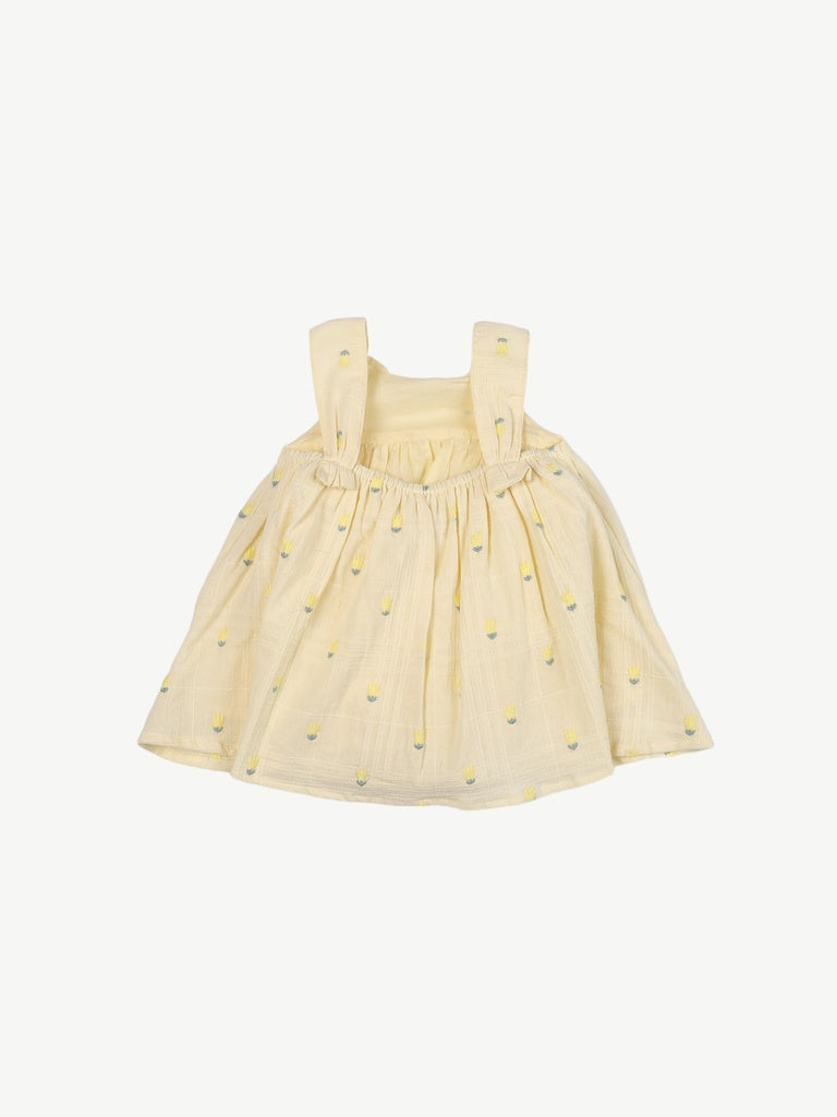 HOP Baby Girls Multicolour Floral Printed Cotton Dress