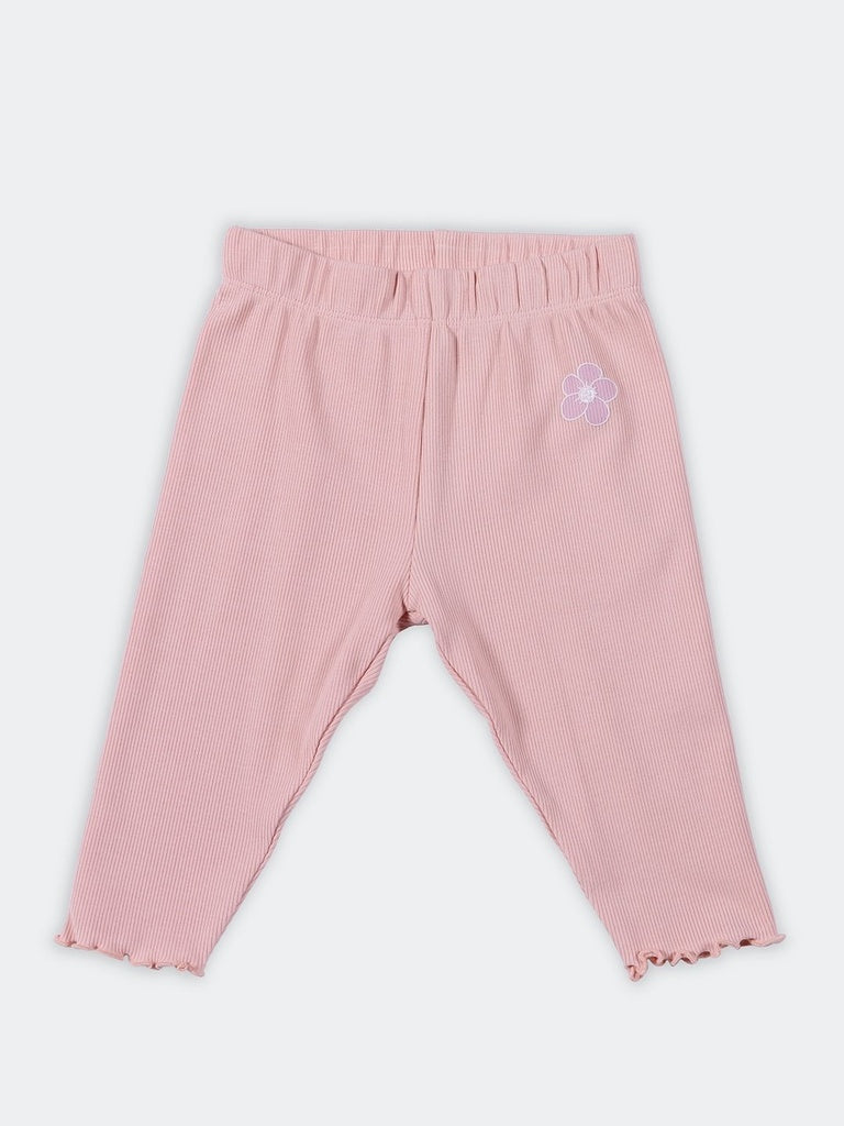 HOP Baby Girls Multi-Colored Printed Cotton-Blend Leggings Pack