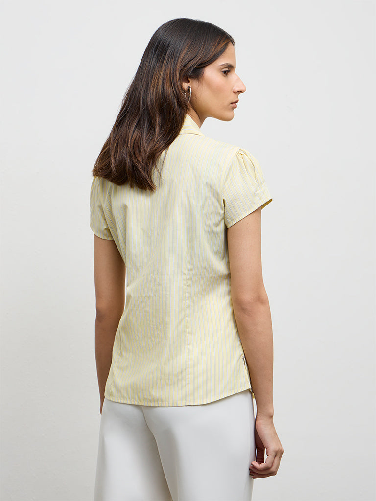 Wardrobe Light Yellow Striped Shirt