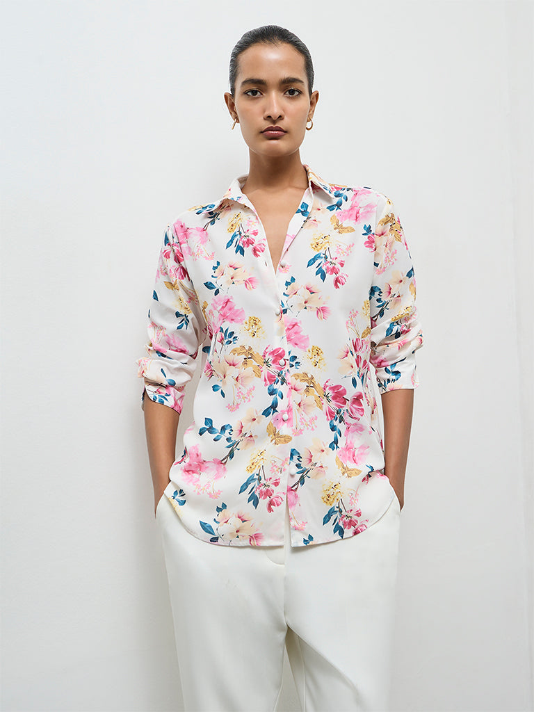Wardrobe Multicolor Floral Printed Shirt