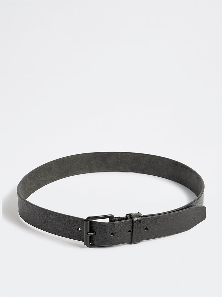 Westside Accessories Black Square Buckle Belt