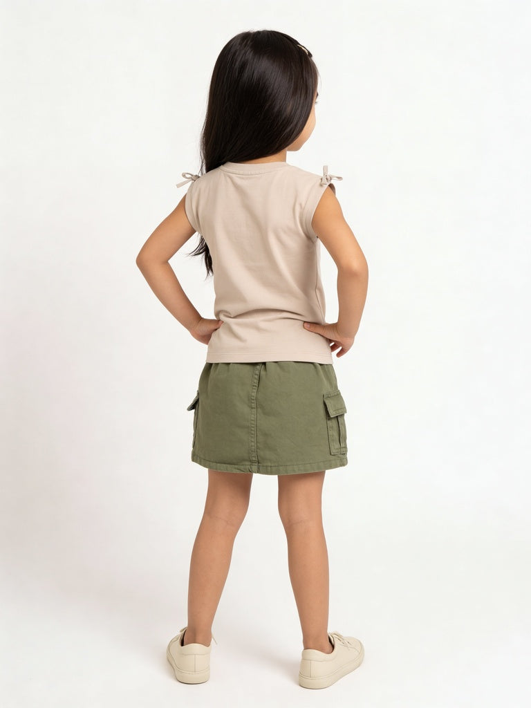 HOP Kids Girls Stone Cereal Graphic Cotton Top