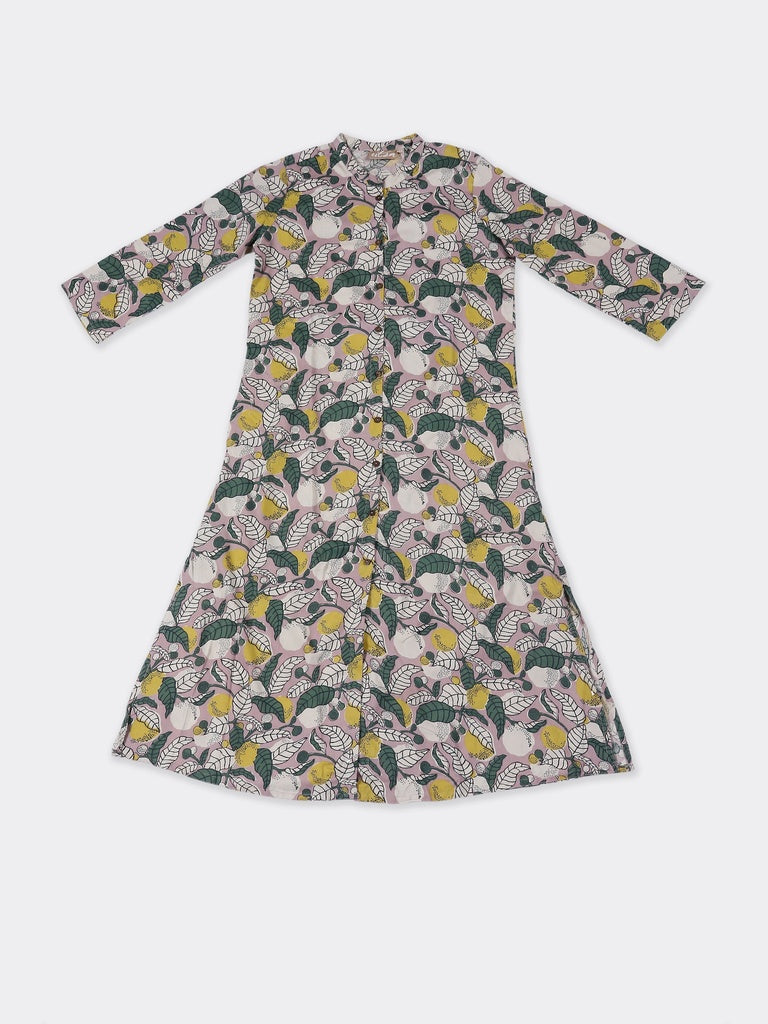 Utsa Multicolor Botanical Pattern A-Line Kurta