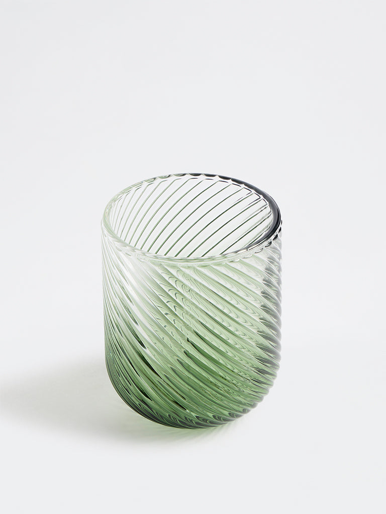 Westside Home Green Ombre-Finish Water Glass