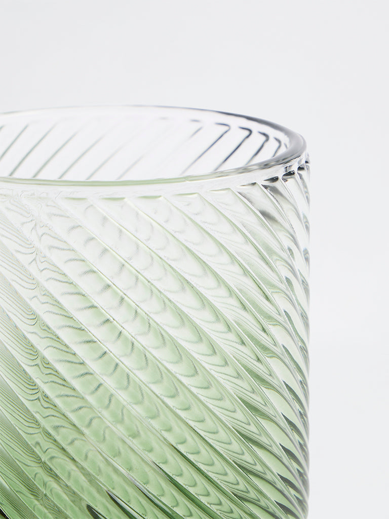 Westside Home Green Ombre-Finish Water Glass