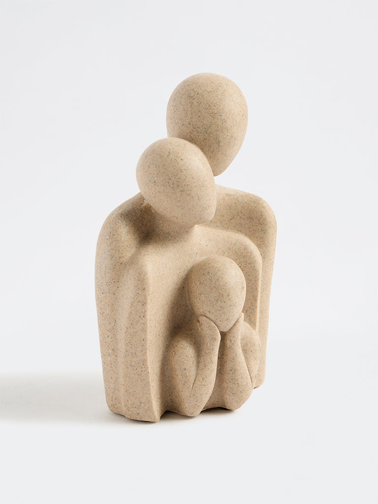 Westside Home Light Beige Family Form Decorative Object