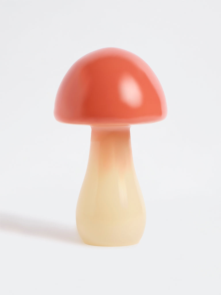 Westside Home Coral Glass Mushroom Decorative Object