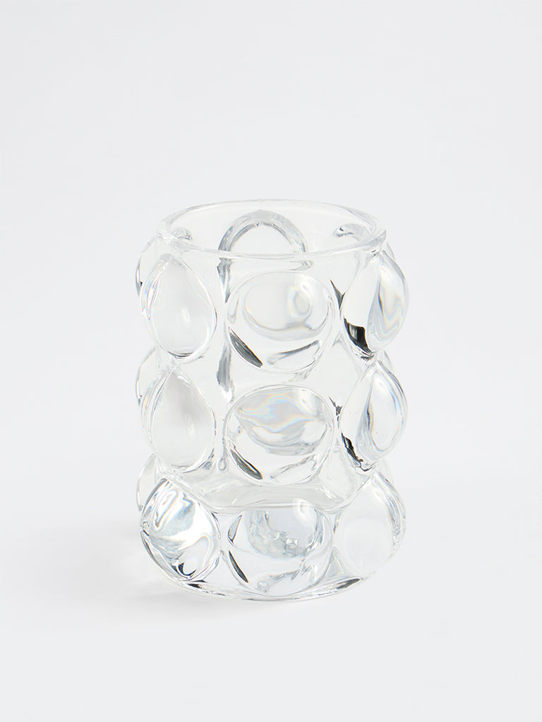 Westside Home Glass Bubble Votive Candle Holder