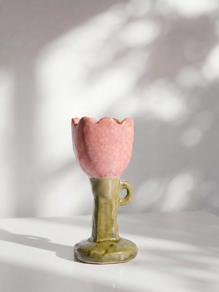 Westside Home Multicolour Floral Design Candle Holder