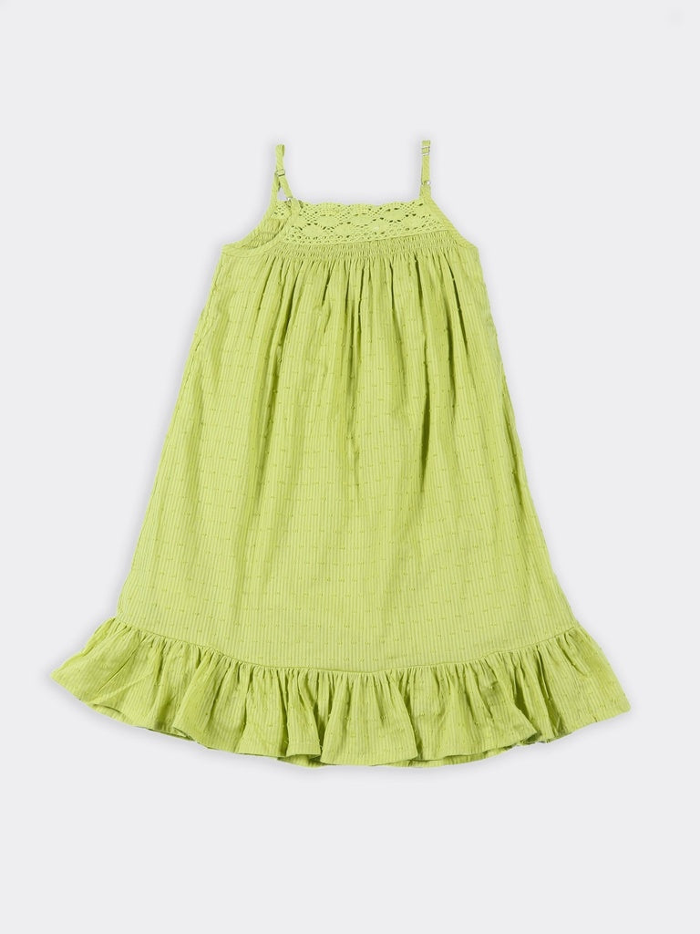 Buy Utsa Kids Girls Lime Green Textured Cotton Dress - (8-14 yrs) from Westside Buy Utsa Kids Girls Lime Green Textured Cotton Dress - (8-14 yrs) from Westside