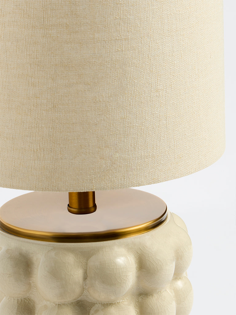 Westside Home Ivory Bubble Ceramic Table Lamp