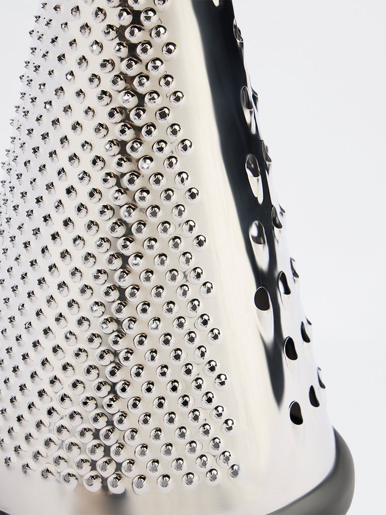 Westside Home Silver Cone Grater with Wooden Handle