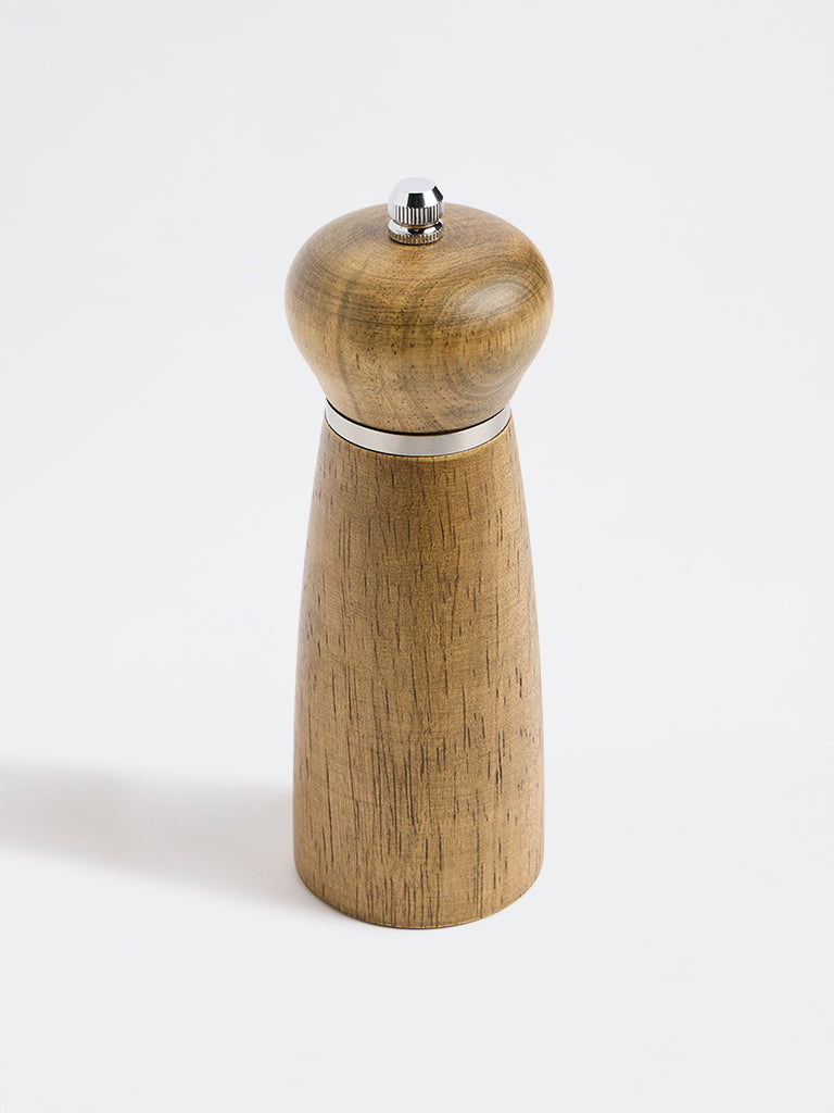 Westside Home Brown Salt and Pepper Wooden Grinder