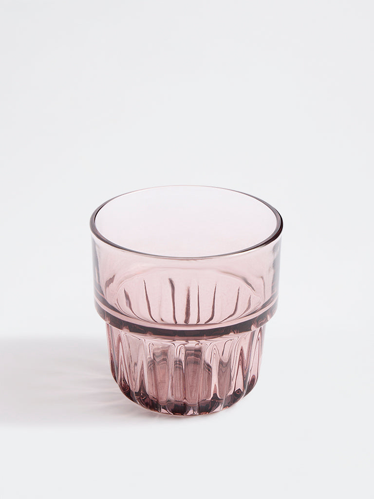 Westside Home Burgundy Stackable Glass