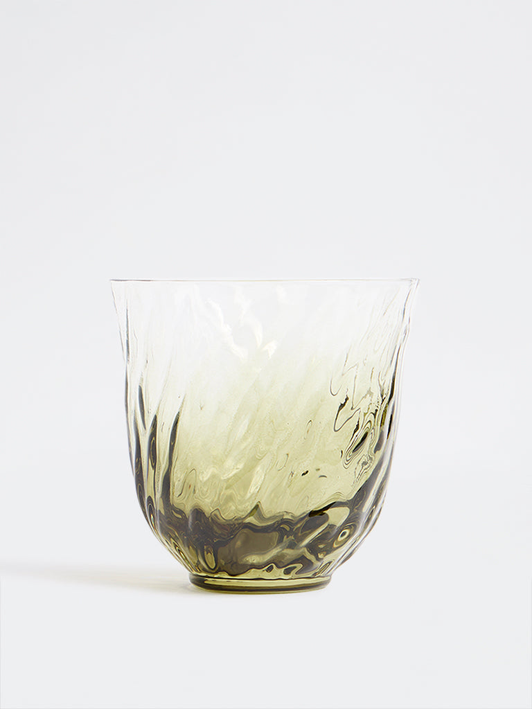 Westside Home Green Textured Ombre Water Glass