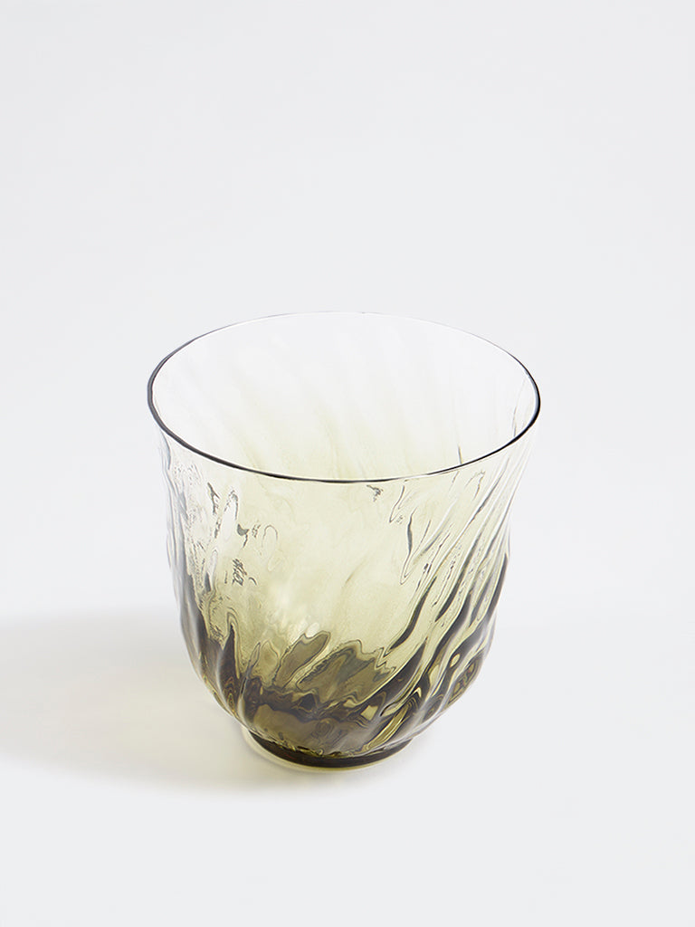 Westside Home Green Textured Ombre Water Glass