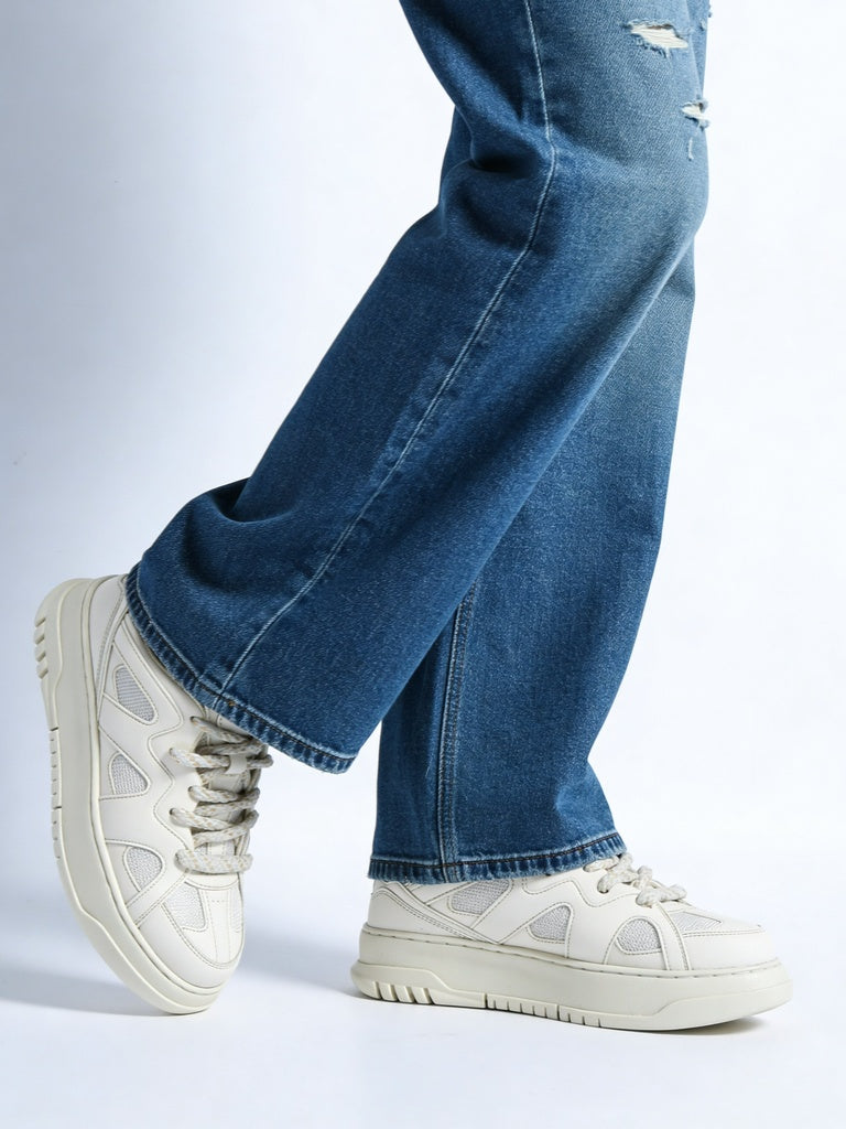 LUNA BLU Cream Sneakers
