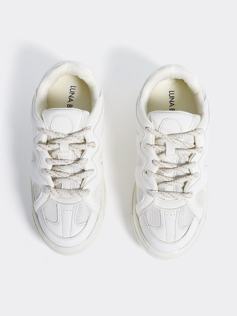 LUNA BLU Cream Sneakers