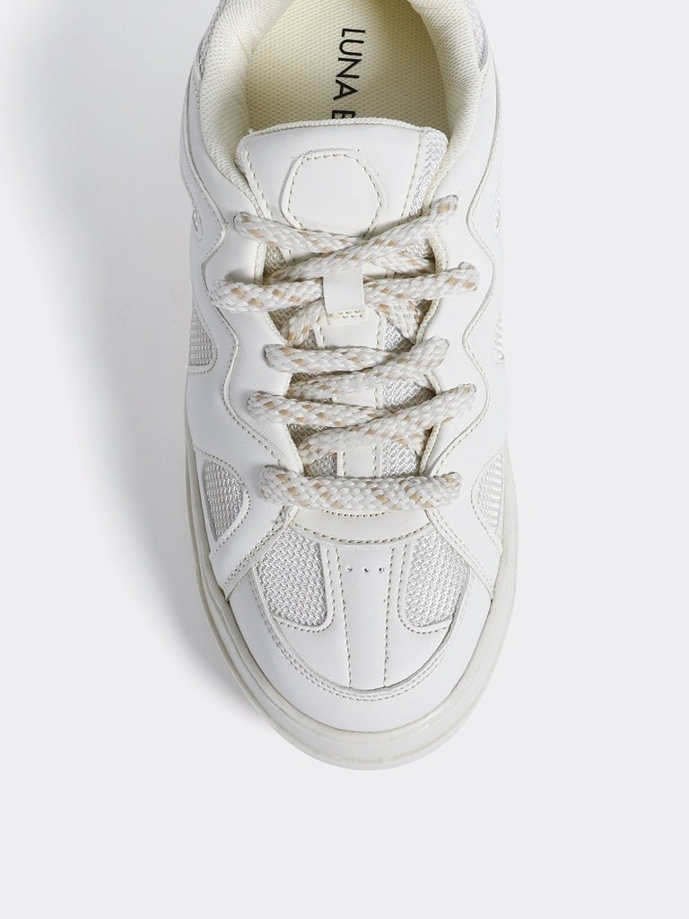 LUNA BLU Cream Sneakers