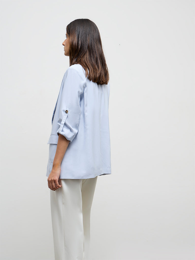 Wardrobe Light Blue Solid Blazer