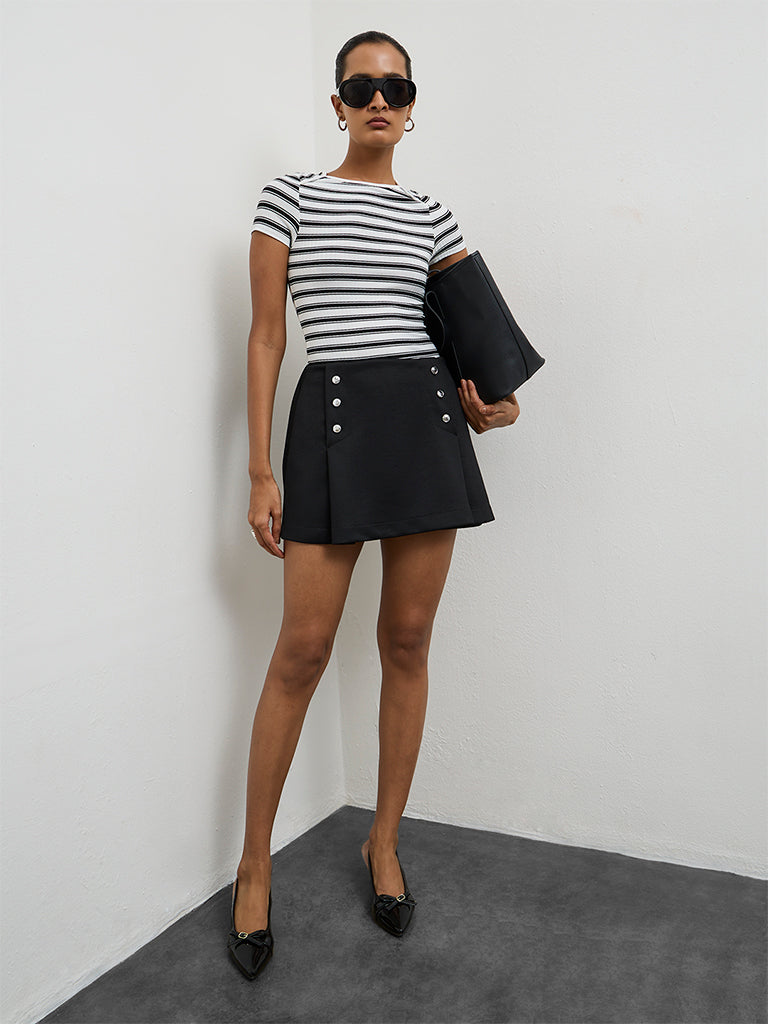 Wardrobe Ivory Striped Top