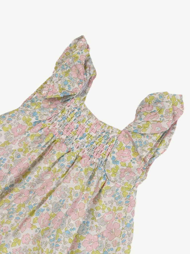 HOP Baby Girls Multicolour Floral Cotton A-line Dress