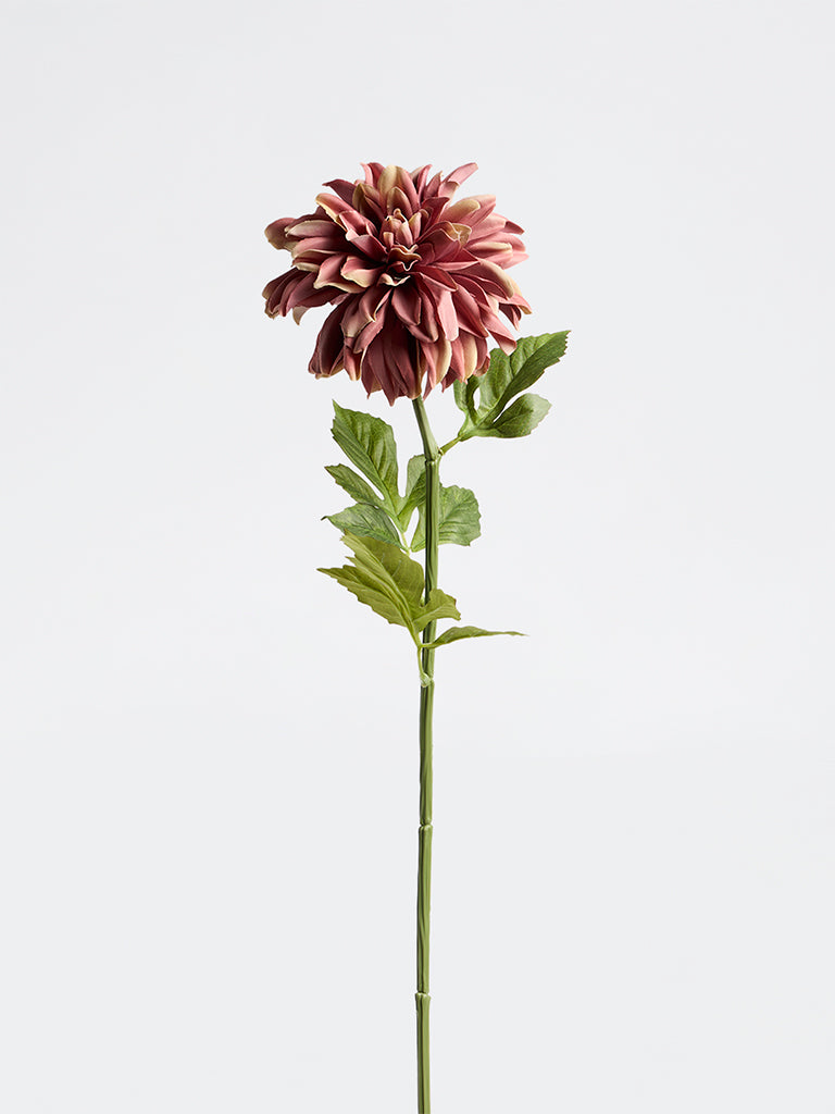 Westside Home Dusty Pink Artificial Dahlia Flower Stem