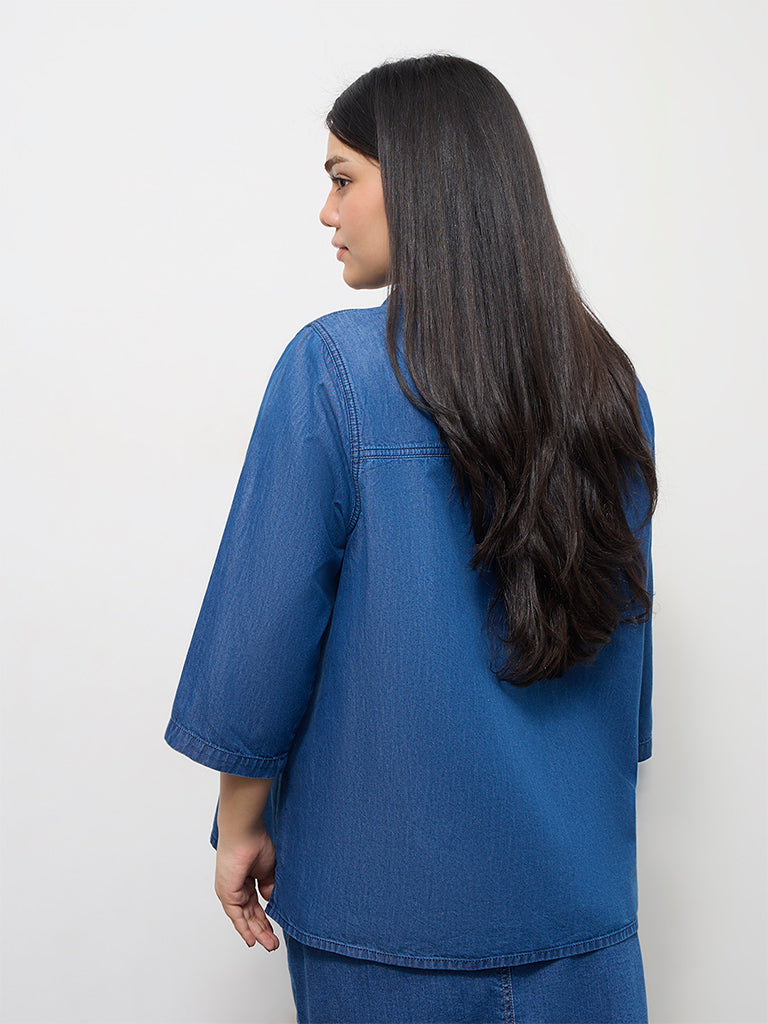 Gia Blue Denim Top