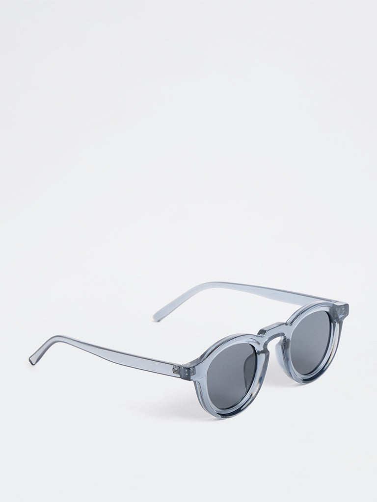Westside Accessories Grey Round Sunglasses - Comes with a Pouch and Cleaning Cloth